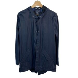 COLE HAAN‎ Japan PINCH Hooded Jacket Women Small Lightweight Navy Blue Marine